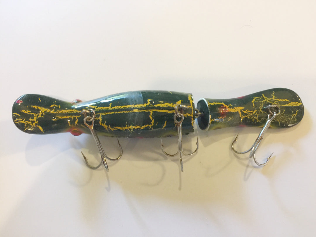 Drifter Tackle The Believer 8" Jointed Musky Lure Frog with Crackle Belly Pattern
