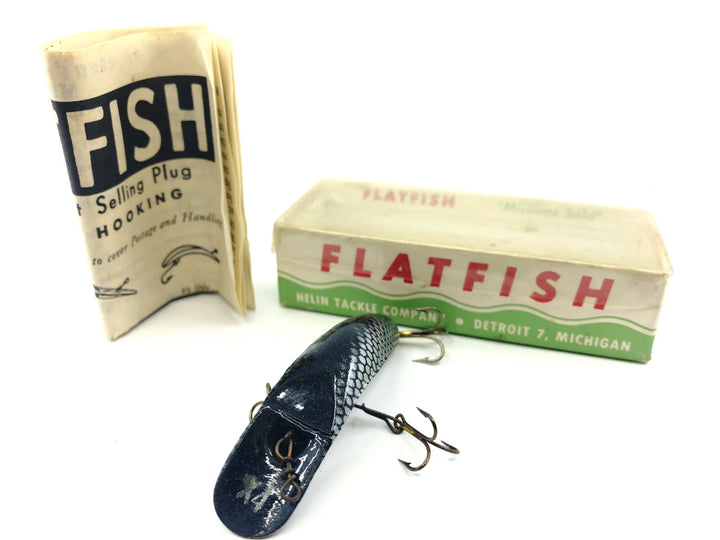 Vintage Helin Flatfish X4 SS Silver Scale with Box