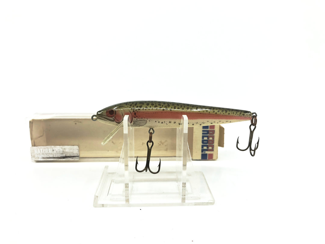 Rebel Minnow Floater F10 Natural Rainbow Trout Color with Matching Box