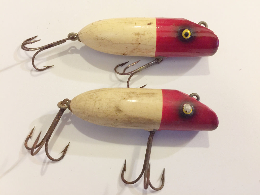 South Bend Bass Orenos Lot of Two Red White