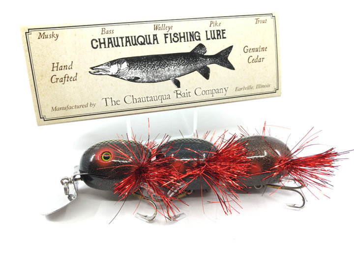 Chautauqua Wooden Dingbat Caterpillar Fuzzy Crawler Color Custom Lure