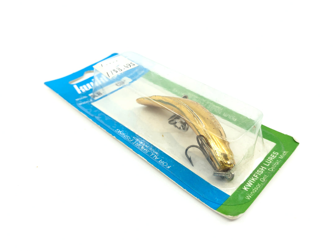 Kwikfish K8 GP Gold Plated Color New on Card Old Stock