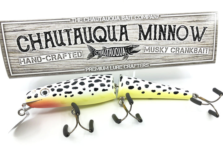 Jointed Chautauqua 8" Minnow Musky Lure Special Order Color "Coachdog"