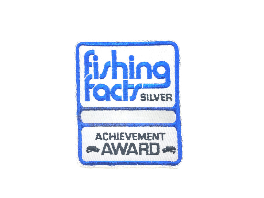 Fishing Facts Silver Achievement Award Patch