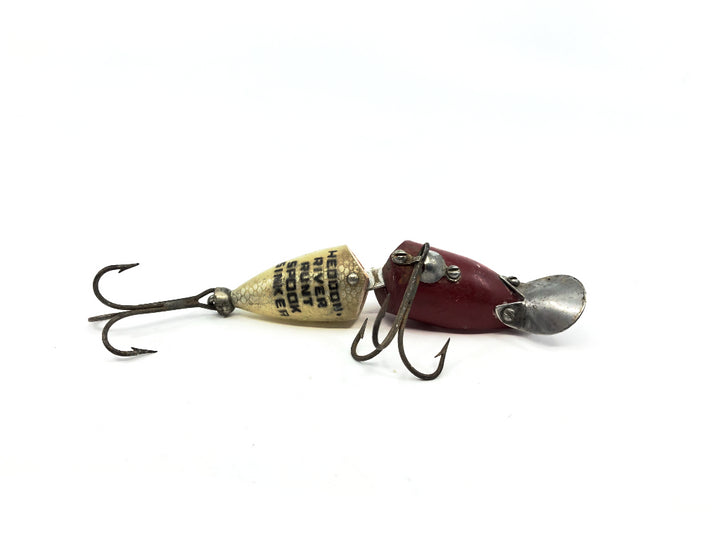 Heddon Jointed River Runt Spook Sinker RH Red Head White Body Color