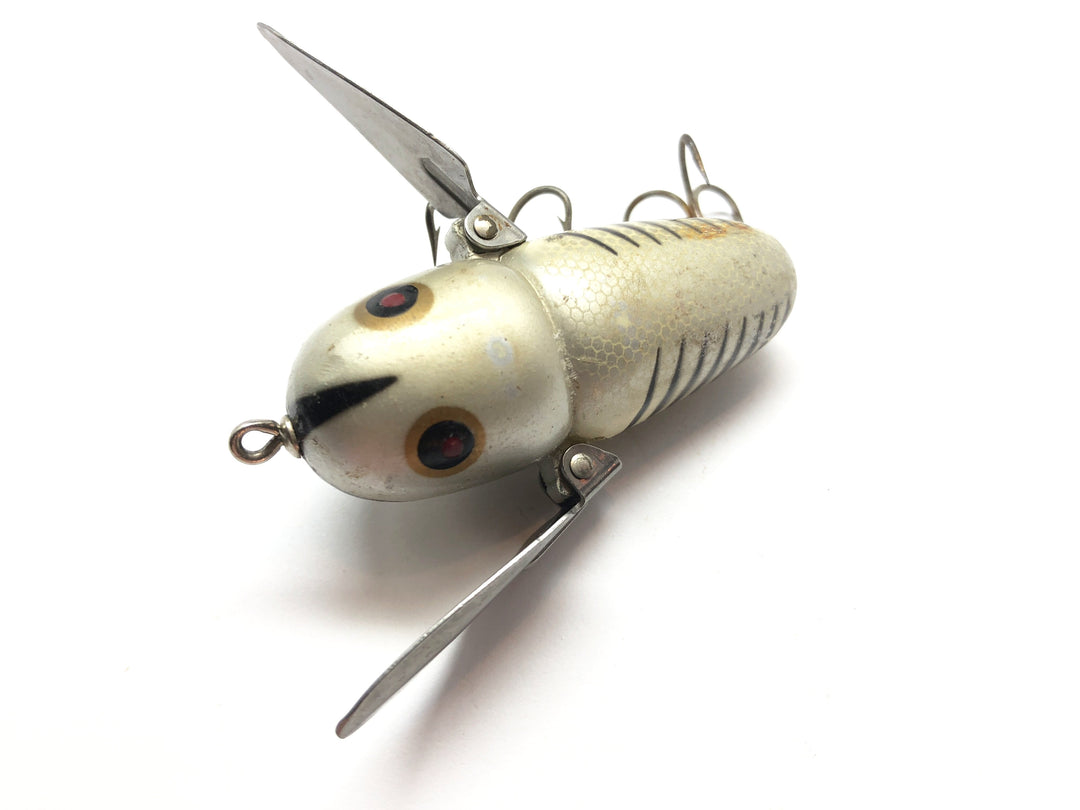 Heddon Crazy Crawler Silver and Black Shore Color
