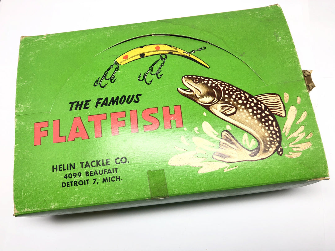 Helin Flatfish Dealer Box of 12 LU SPL Silver Plated Color Lures New in Box