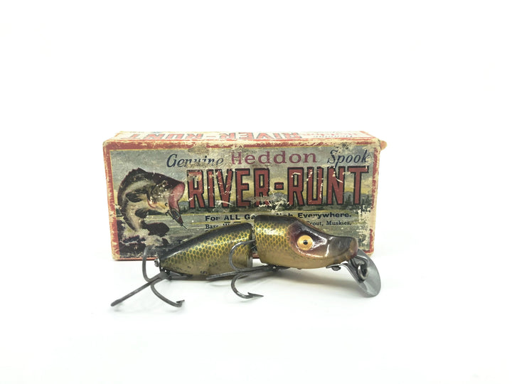 Heddon Jointed Sinking River Runt 9330 L Perch Color with Box