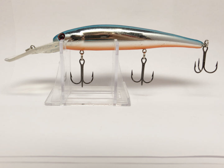 Two Large Unmarked Blue and Orange