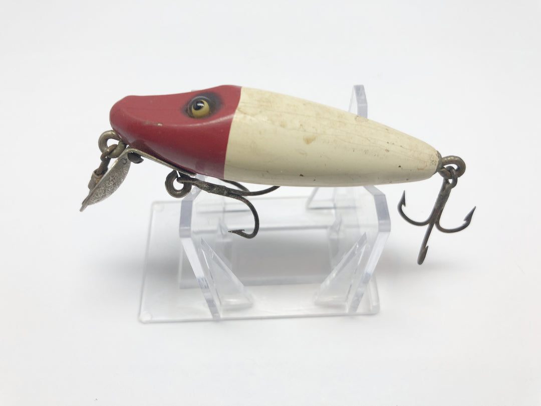 Shur-Strike River Master Glass Eyes Wooden Lure Red and White