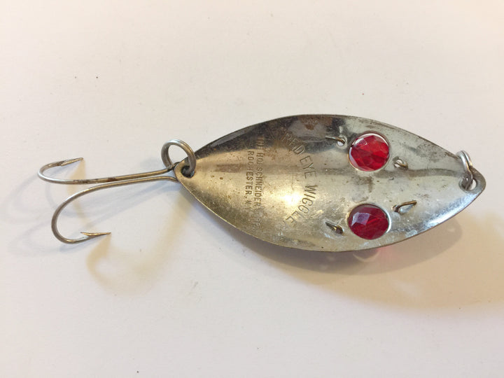 Vintage Hofschneider Red Eye Wiggler Silver color