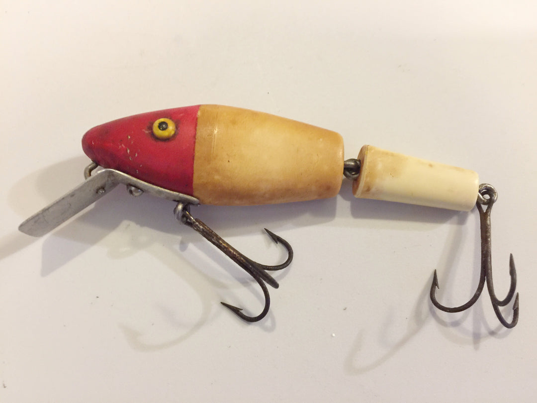 L & S Pike-Master 35 in Red Head White Body Painted Eyes