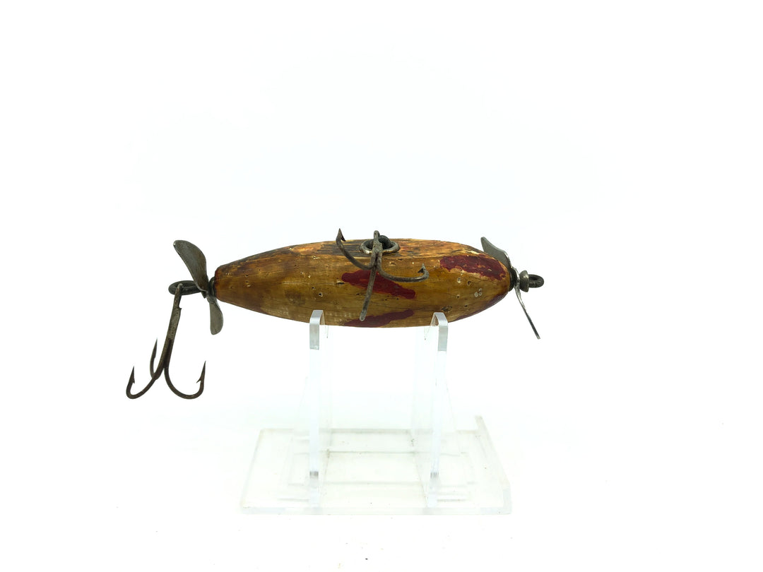 Creek Chub 1600 Baby Injured Minnow in Pikie Color Wooden Lure Glass Eyes-Warrior