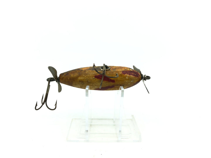 Creek Chub 1600 Baby Injured Minnow in Pikie Color Wooden Lure Glass Eyes-Warrior