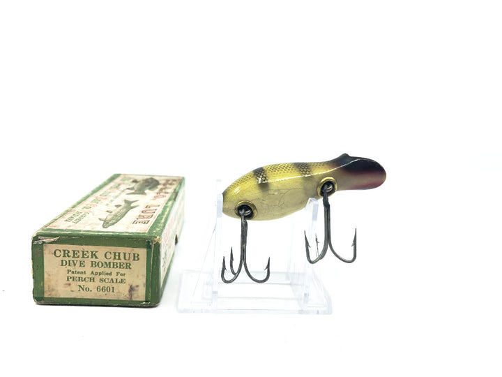 Creek Chub 6600 Dive Bomber in Perch Color 6601 with Box