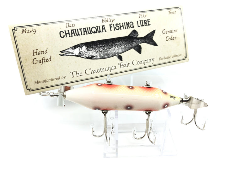 Chautauqua Special Order Wooden 5 Hook Minnow in Dark Strawberry Color