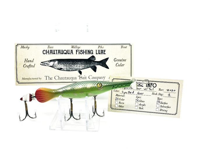 Chautauqua Custom Topwater Gar in Spotted Gar Color