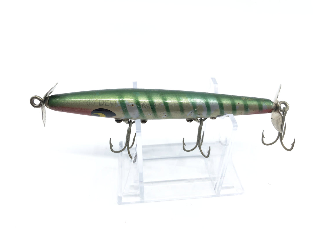 Smithwick Devils Horse Wooden Lure Green and Silver