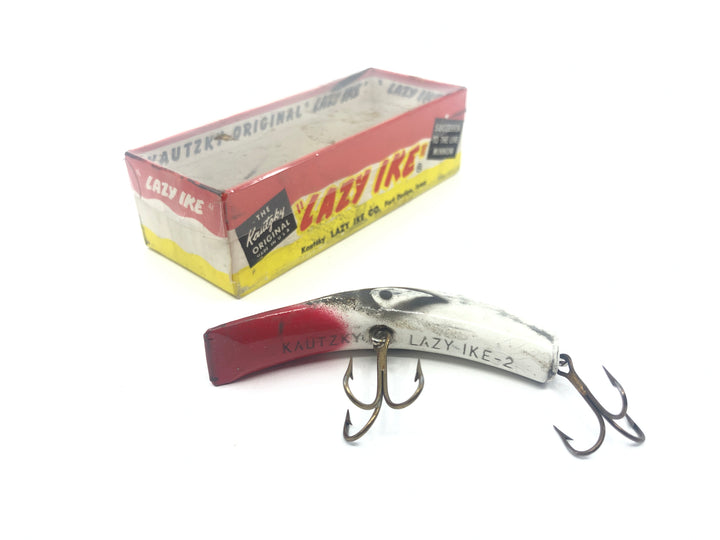 Vintage Kautzky Wooden Lazy Ike 2 Red and White Color In KL-28 BR-SC Box