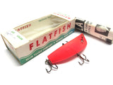 Helin Vintage Flatfish X4 RFL Red Fluorescent Color with Box and Paperwork