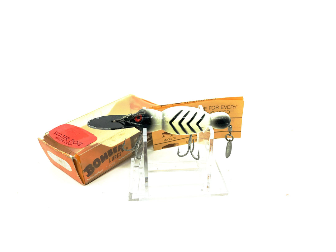 Bomber Water Dog 1506 White/Black Ribs Color with 1502 Box
