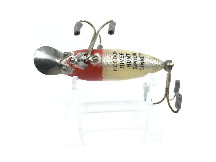 Heddon River Runt Spook Sinker 9110 RG Red Head White Color