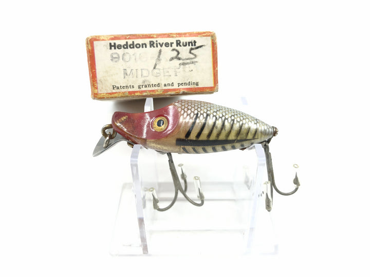 Heddon Midget River Runt 9019 XRS Silver Shore Minnow Color with Box