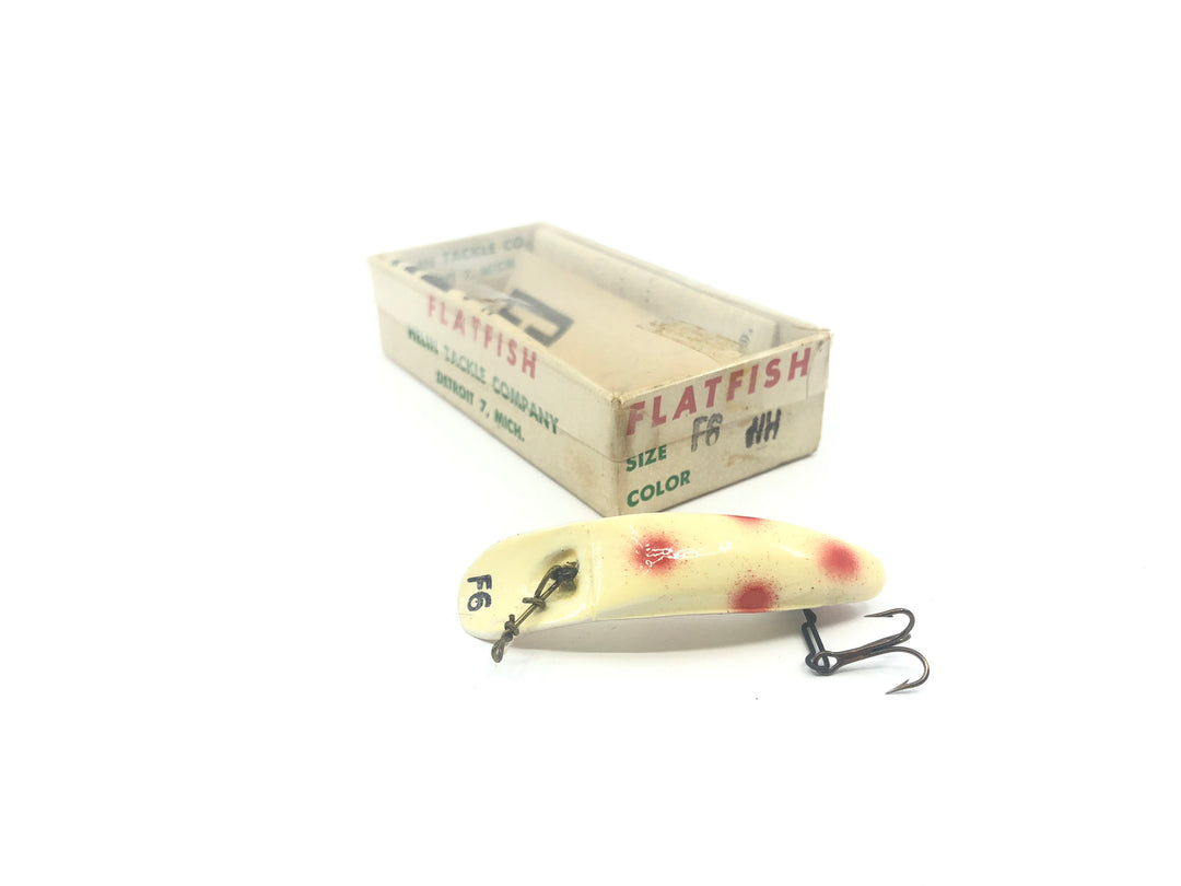 Helin Flatfish F6 WH in Strawberry Color White with Red Spots with Box and Paperwork