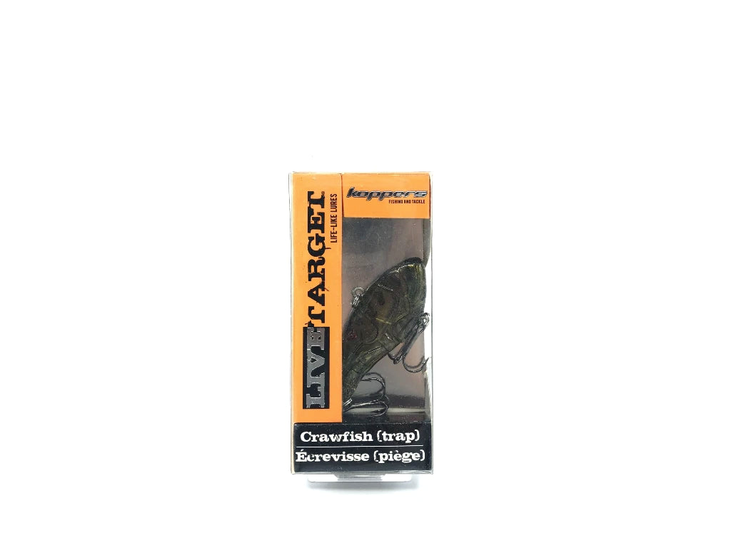 Koppers Live Target Crawfish Trap Clear Crawfish Color New on Card