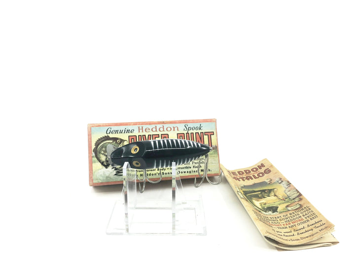 Heddon River Runt Midget 9110-XBW Black Shore Minnow Color with Box/Catalog