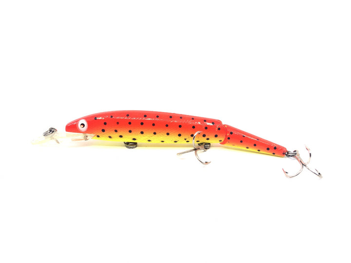 Rebel FTJ30SS Jointed Fastrac Minnow Salmon Color Red and Yellow