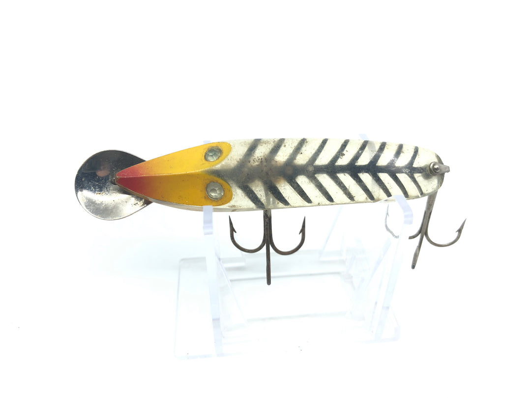 Paul Bunyan Dodger Yellow Head Transparent Body with Black Ribs