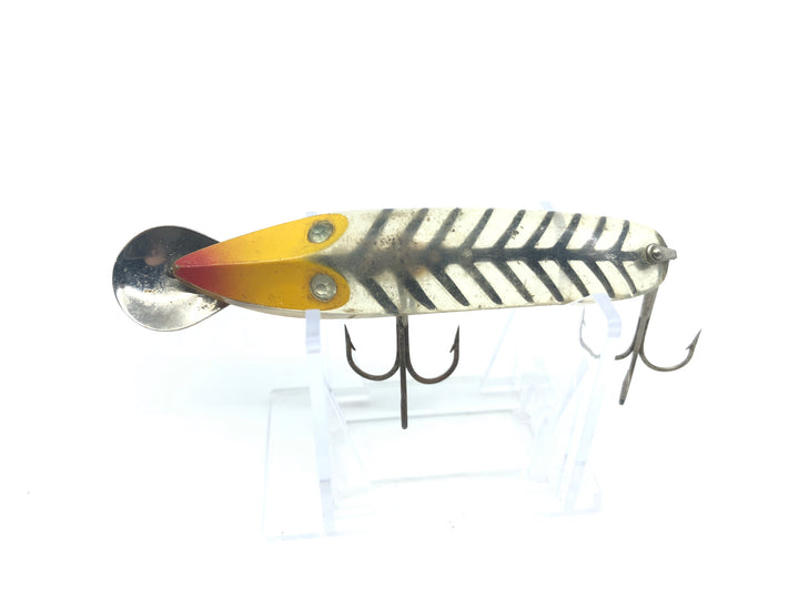 Paul Bunyan Dodger Yellow Head Transparent Body with Black Ribs