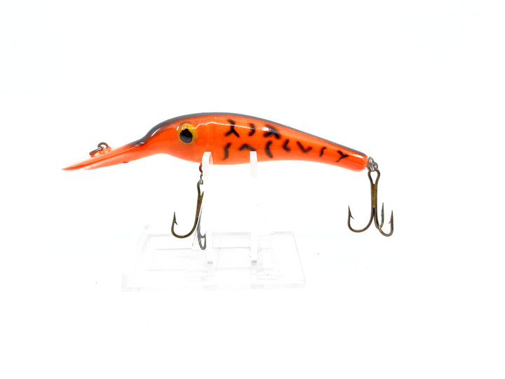 Lindy Shadling Baitfish Fluorescent Red Black Back Color.