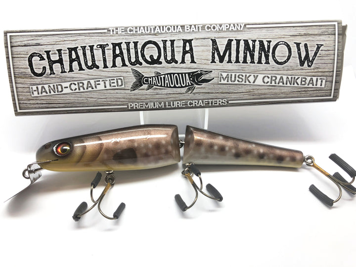 Jointed Chautauqua 8" Minnow Musky Lure Special Order Color "HD Bullhead"