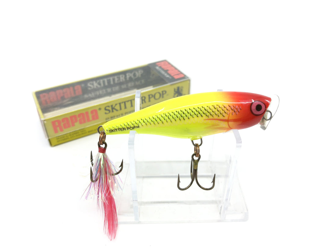 Rapala Skitter Pop SP-7 HCL Hot Clown Color NIB Discontinued Color