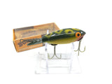 Vintage Wooden Bomber 311 Frog Color with Box