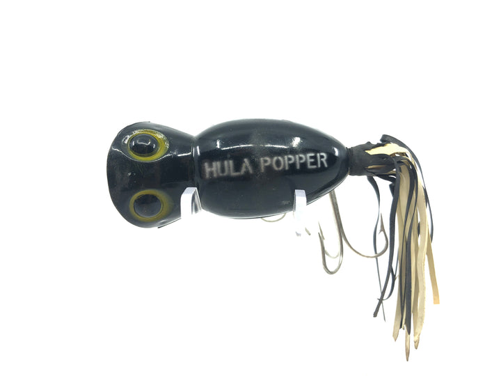 Vintage Arbogast Hula Popper Black with Skirt