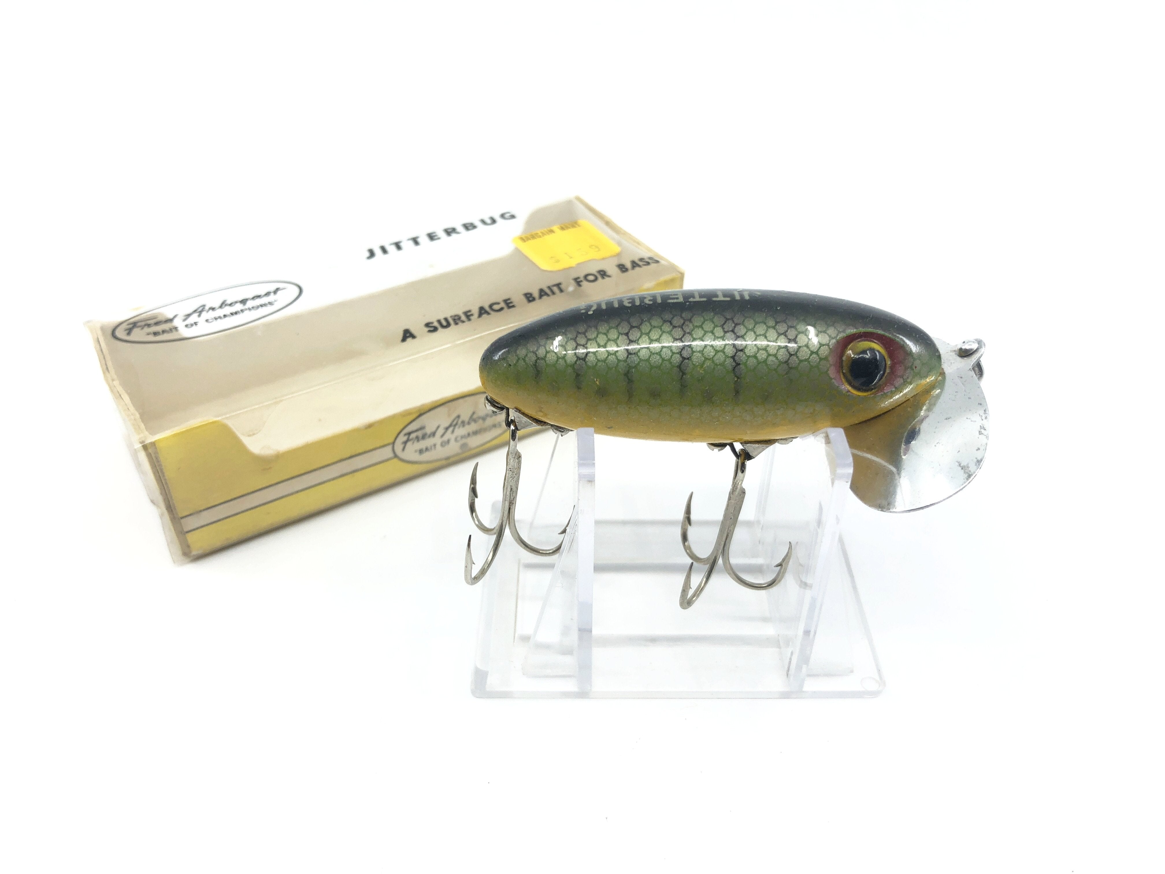 Arbogast Jitterbug Perch Color in Box – My Bait Shop, LLC