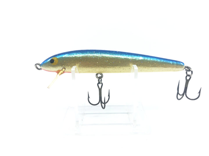 Bagley Minnow White with Blue Back and Sparkles