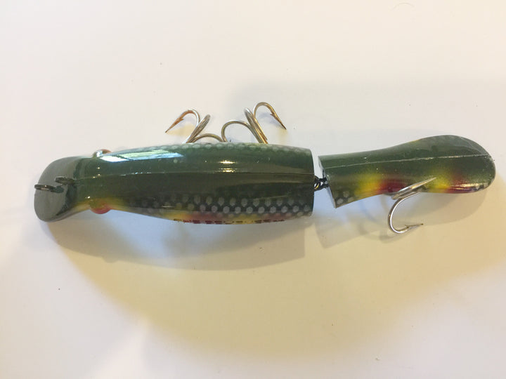 Drifter Tackle The Believer 8" Jointed Musky Lure Green Scale Spotted Pattern
