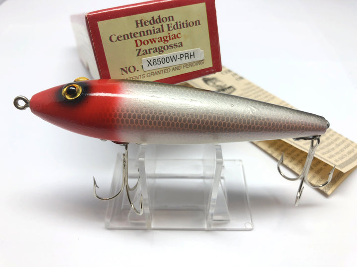 Heddon Centennial 1994 Wooden Zaragossa X6500W-PRH Shiner Scale Red Head New in Box!