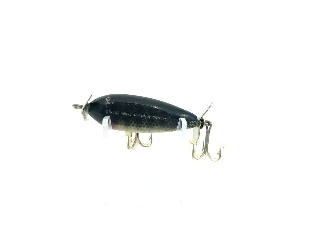 Creek Chub 9500 Spinning Injured Minnow, Black Scale Color 9533