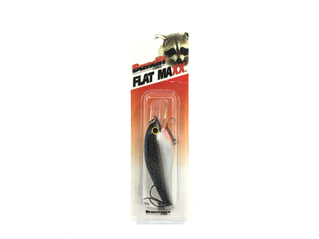 Bandit Flat Maxx Shallow Series FMS176 Silver Minnow Sparkle Color New on Card