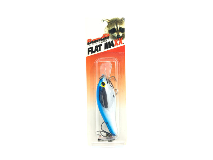 Bandit Flat Maxx Shallow FMS132 Chrome Blue Back Color New on Card