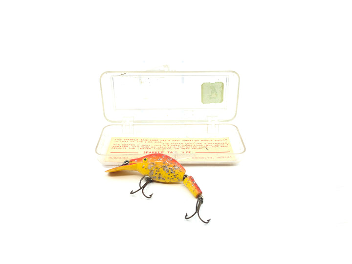 Vintage Hubbard Sparkle Tail Yellow and Red with Box