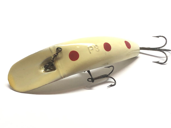 Helin Flatfish P8 Bone White with Red Spots