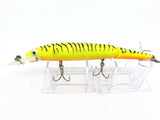 Vintage Rebel Fastrac Jointed Minnow Yellow Black Tiger Stripes Color