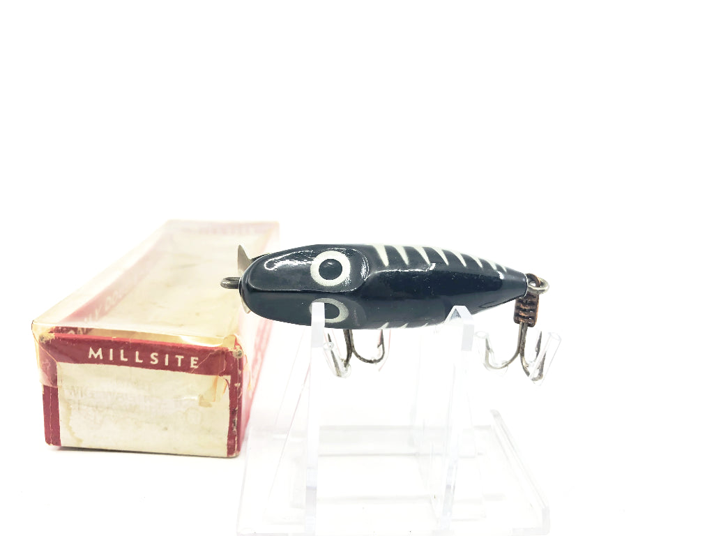 Millsite Baby Wig Wag Black White Ribs with Box