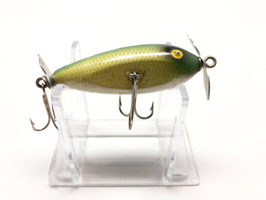 Spinning Injured Minnow Green and Yellow Color